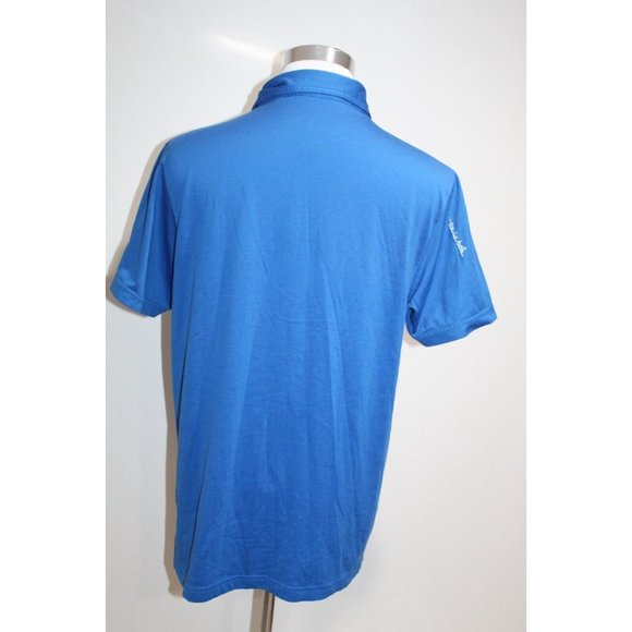 Travis Mathew Blue Golf Polo Shirt Mens Large, RN 123280 CA 07099 - Picture 2 of 5